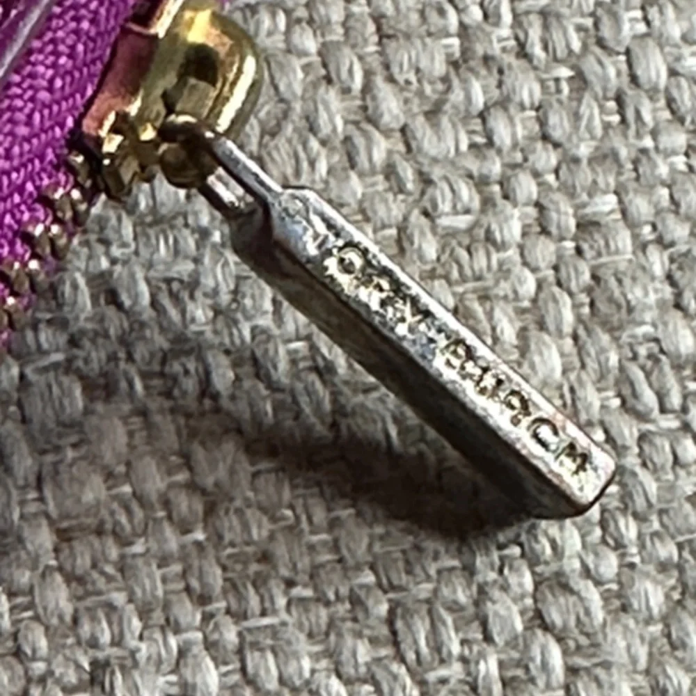 Tory Burch Magenta/Plum Leather Zip-Around Continental Wallet